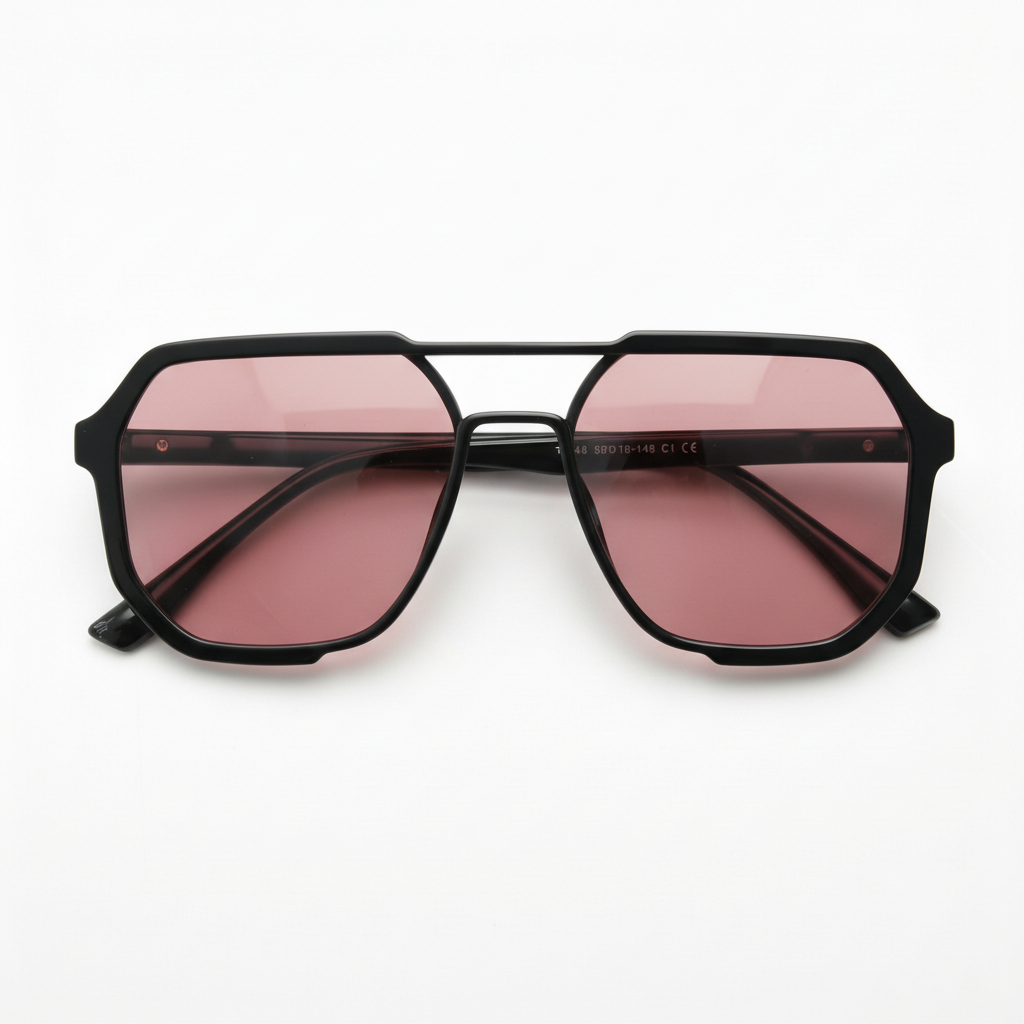 Poppy Rose Tinted Lens Sunglasses Front View