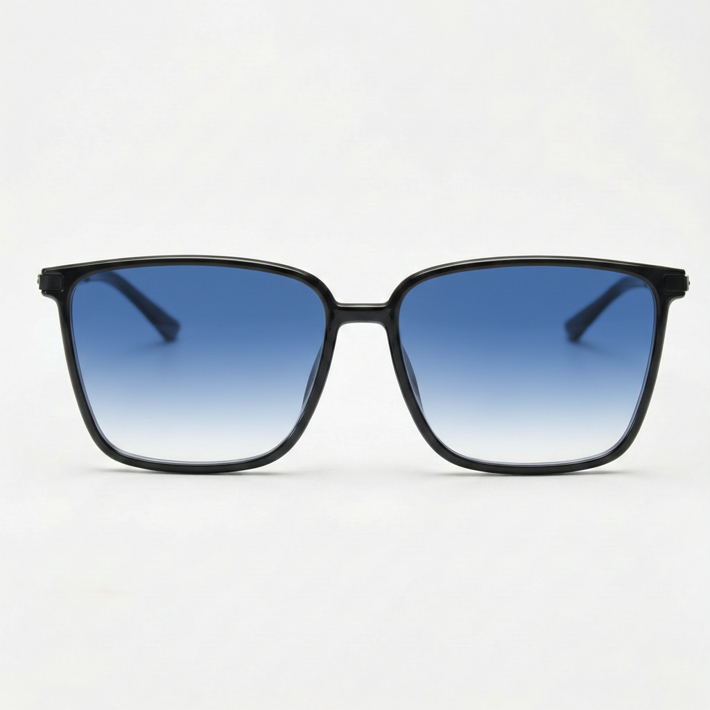 Sally Blue Gradient Lens Sunglasses Front View