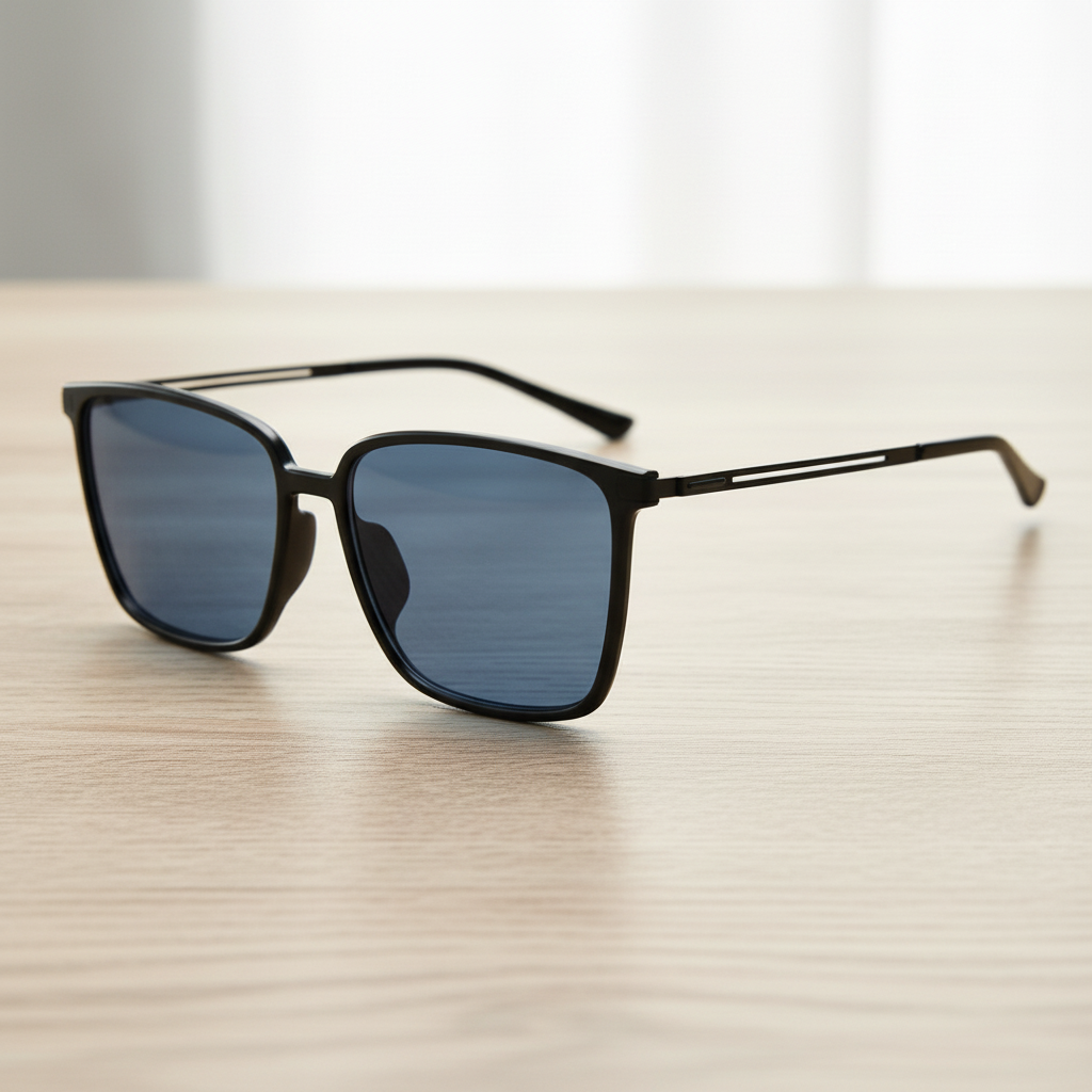 Sally Blue Tinted Lens Sunglasses Lifestyle Shot