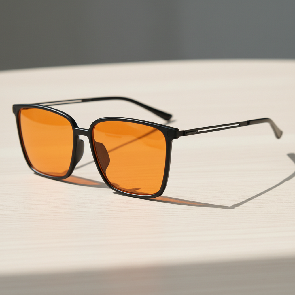 Sally Orange Tinted Lens Sunglasses Lifestyle Shot
