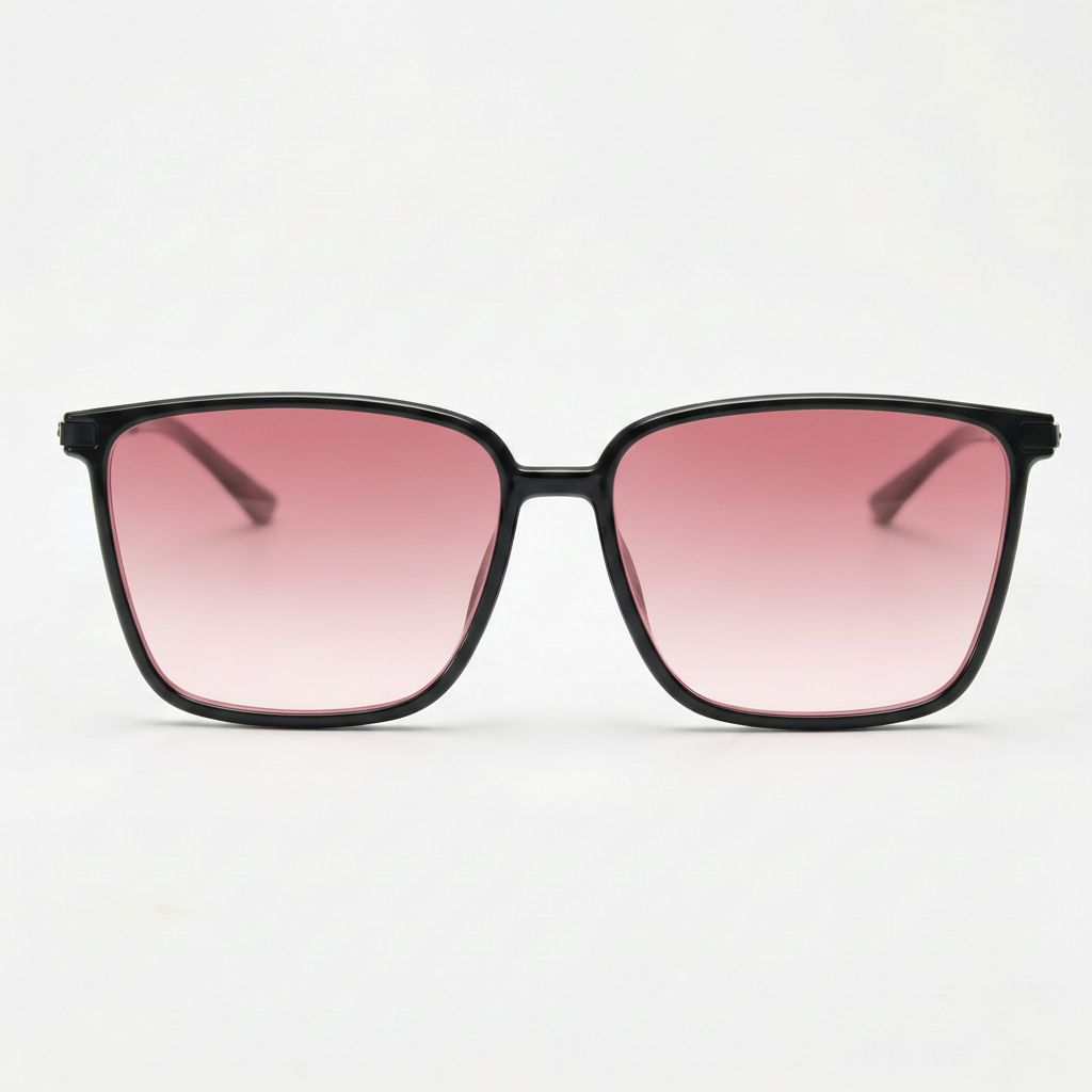 Sally Pink Gradient Lens Sunglasses Front View