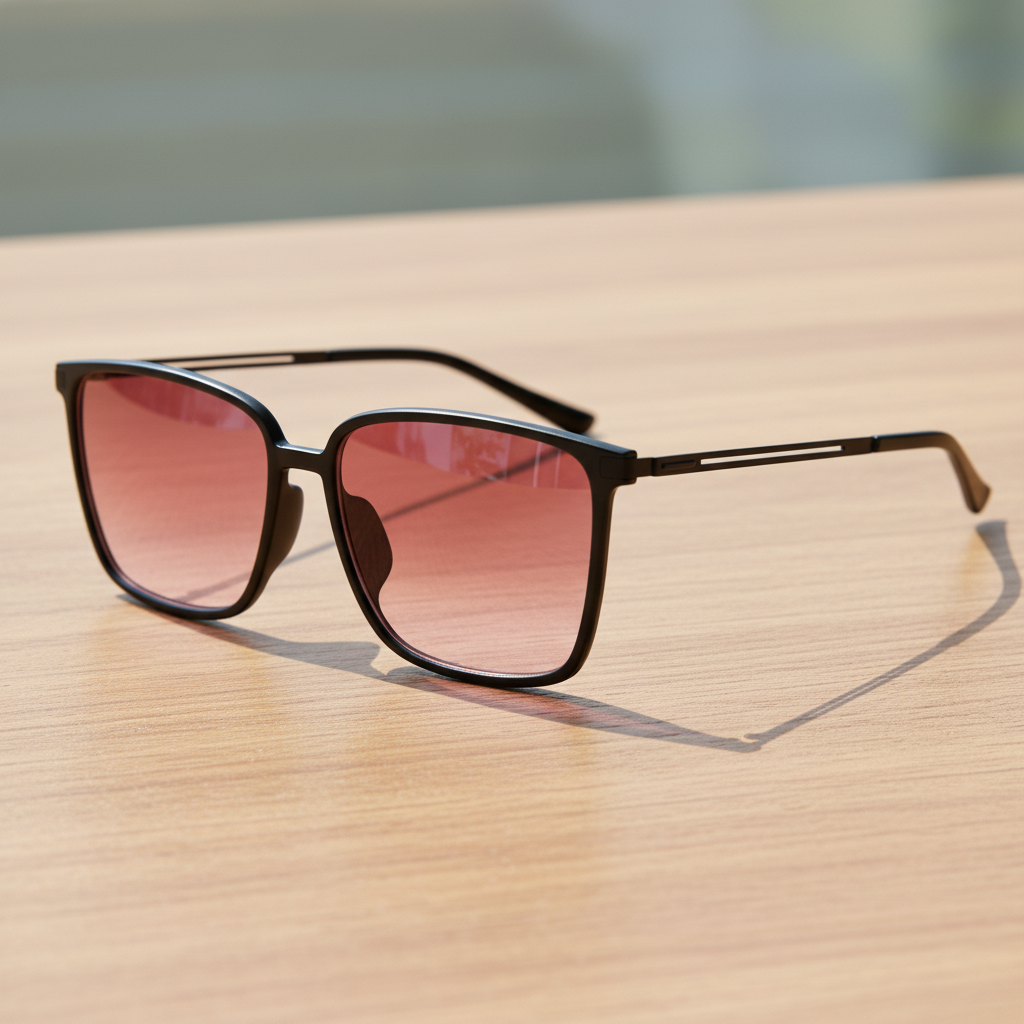 Sally Pink Gradient Lens Sunglasses Lifestyle Shot