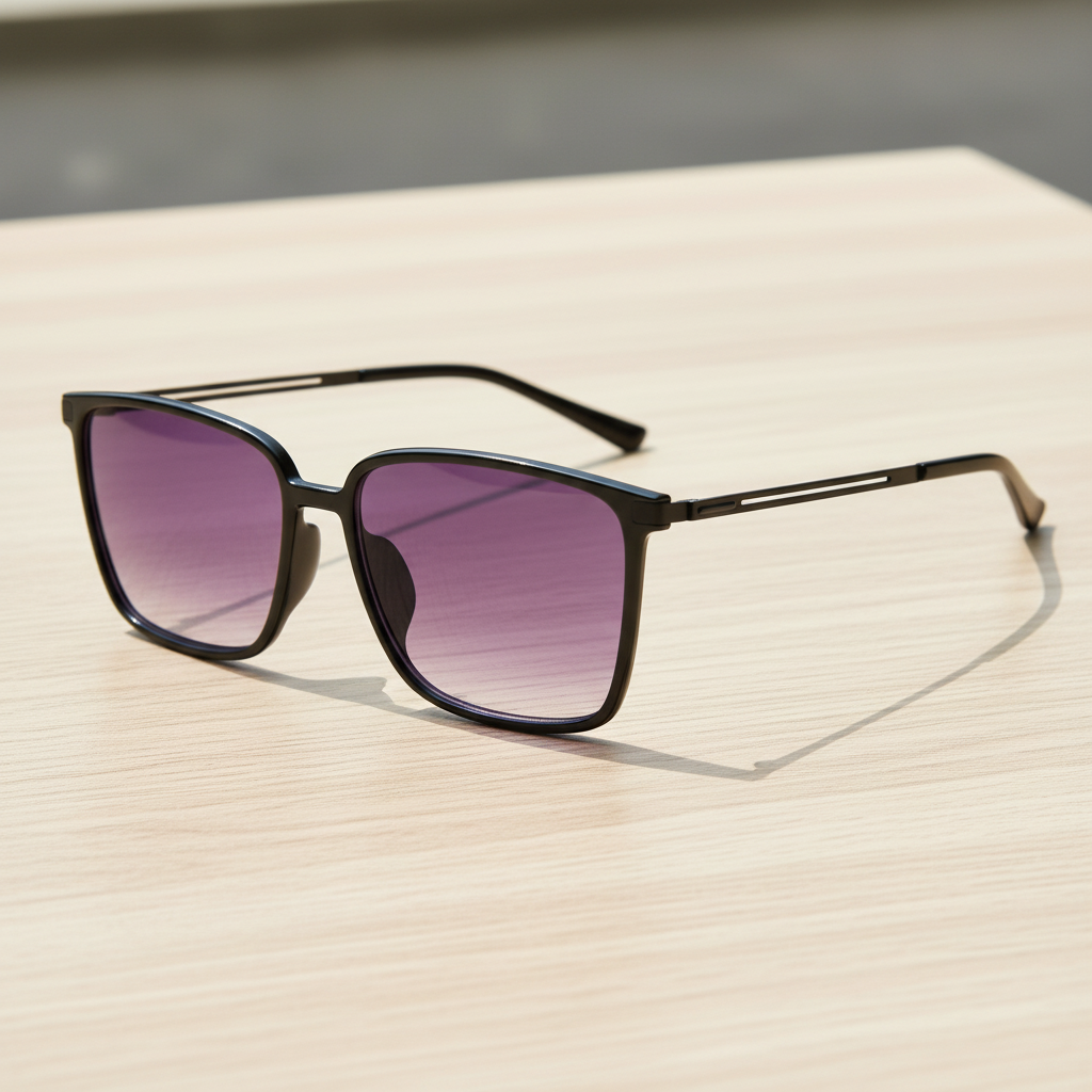 Sally Purple Gradient Lens Sunglasses Lifestyle Shot