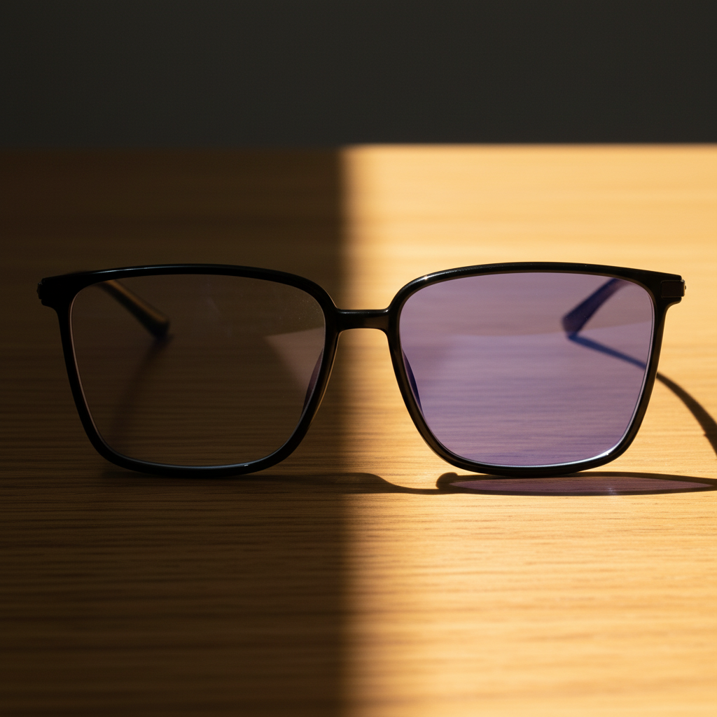 Sally Purple Photochromic Lens Glasses Lifestyle Shot