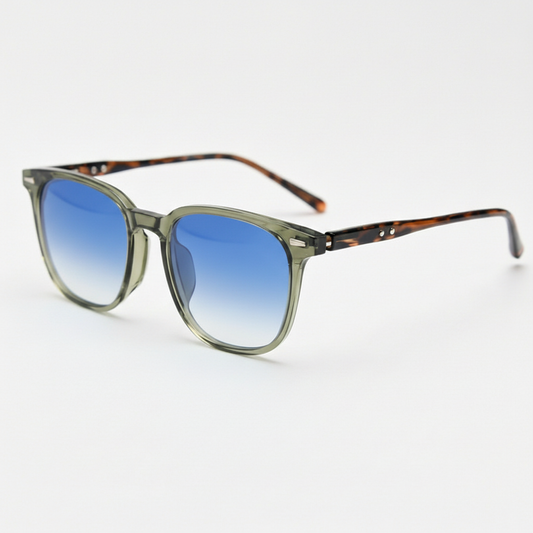 Sherry Blue Gradient Lens Sunglasses Side View