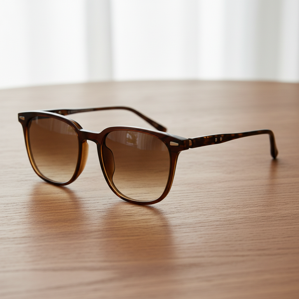 Sherry Brown Gradient Lens Sunglasses Lifestyle Shot