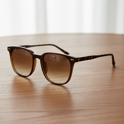 Sherry Brown Gradient Lens Sunglasses Lifestyle Shot