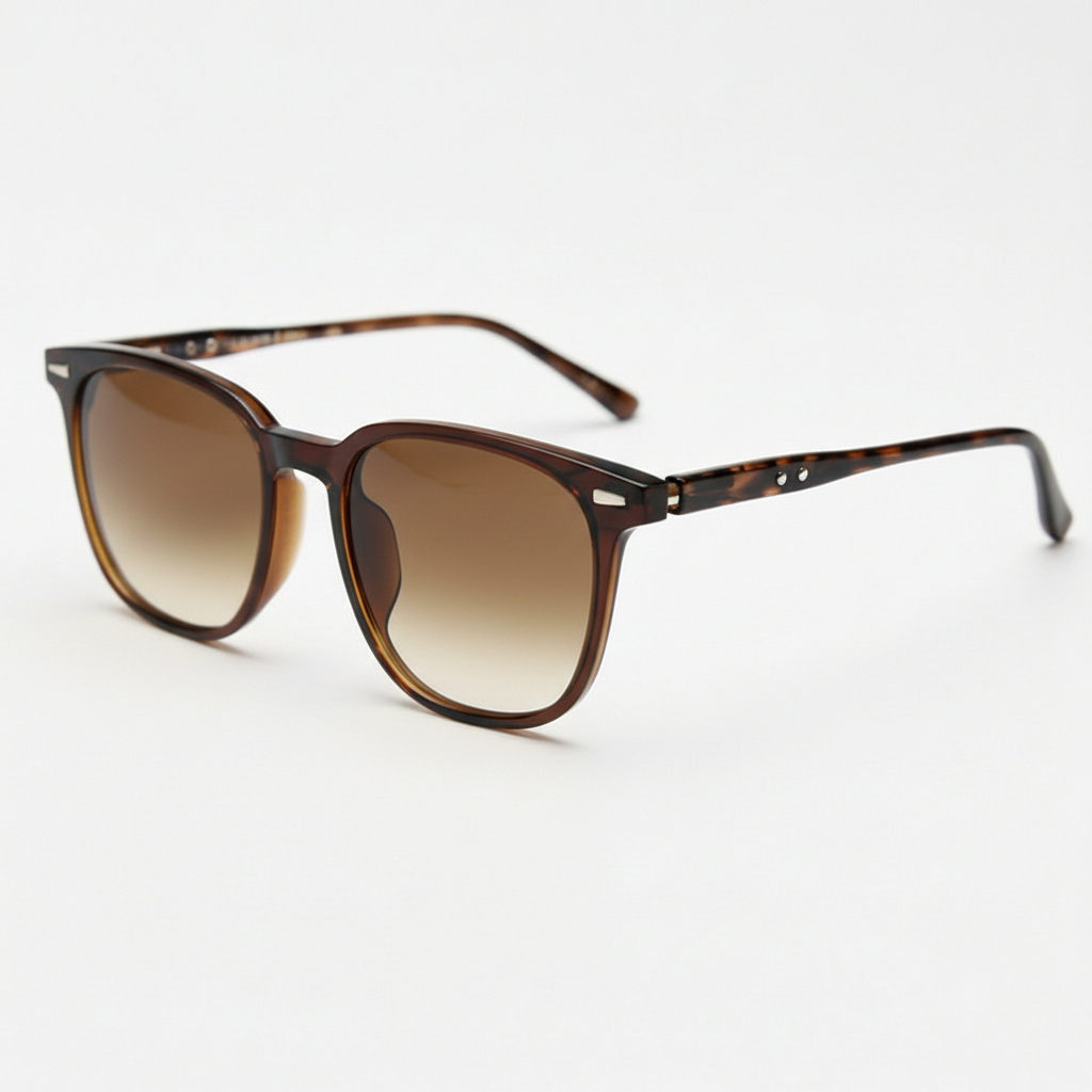 Sherry Brown Gradient Lens Sunglasses Side View