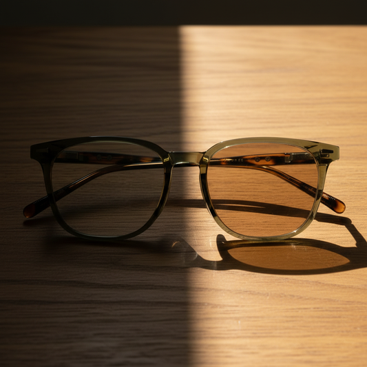 Sherry Brown Photochromic Lens Glasses Lifestyle Shot