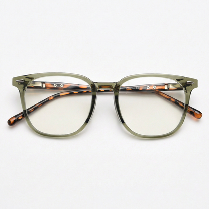 Sherry Clear Clear Lens Glasses Front View