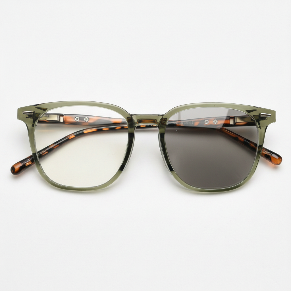 Sherry Grey Photochromic Lens Glasses Front View