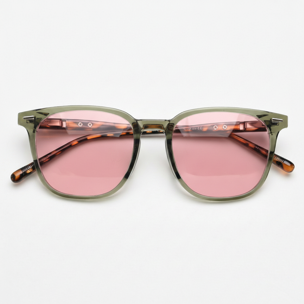 Sherry Pink Tinted Lens Sunglasses Front View
