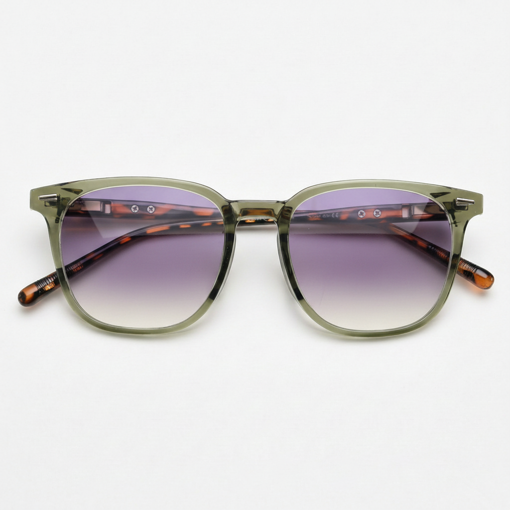 Sherry Purple Gradient Lens Sunglasses Front View