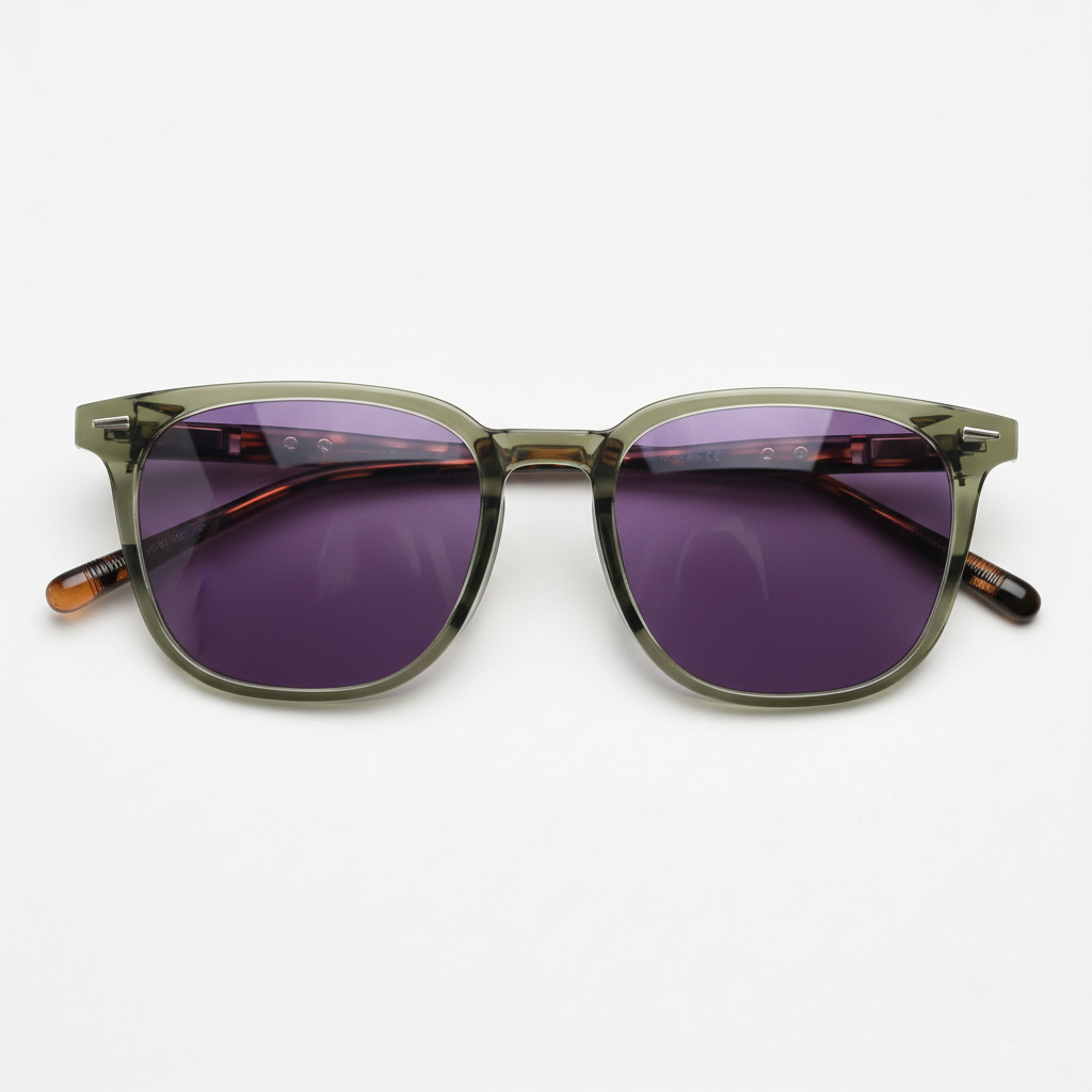 Sherry Purple Tinted Lens Sunglasses Front View