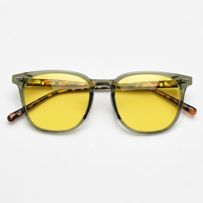 Sherry Yellow Tinted Lens Sunglasses Front View