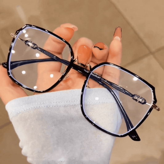 Lora Square Big Frame Glasses-TXOME 