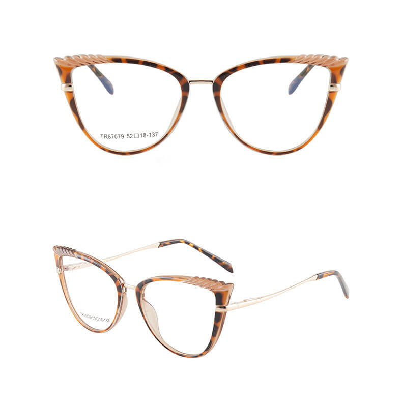 TXOME Jeni Leapoard Cat Eye Glasses -TXOME