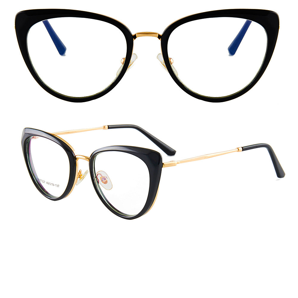 TXOME Chaya Cat Eye Black Frame Glasses