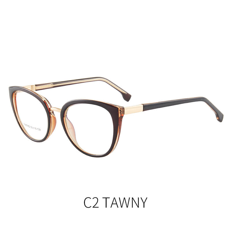 TXOME Tortoise Shell Cat Eye Glasses -TXOME