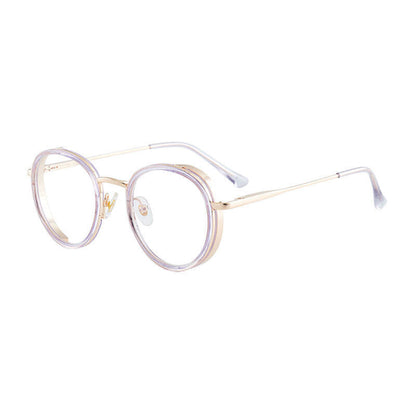 TXOME Cutie Blue Light Round Clear Glasses -TXOME