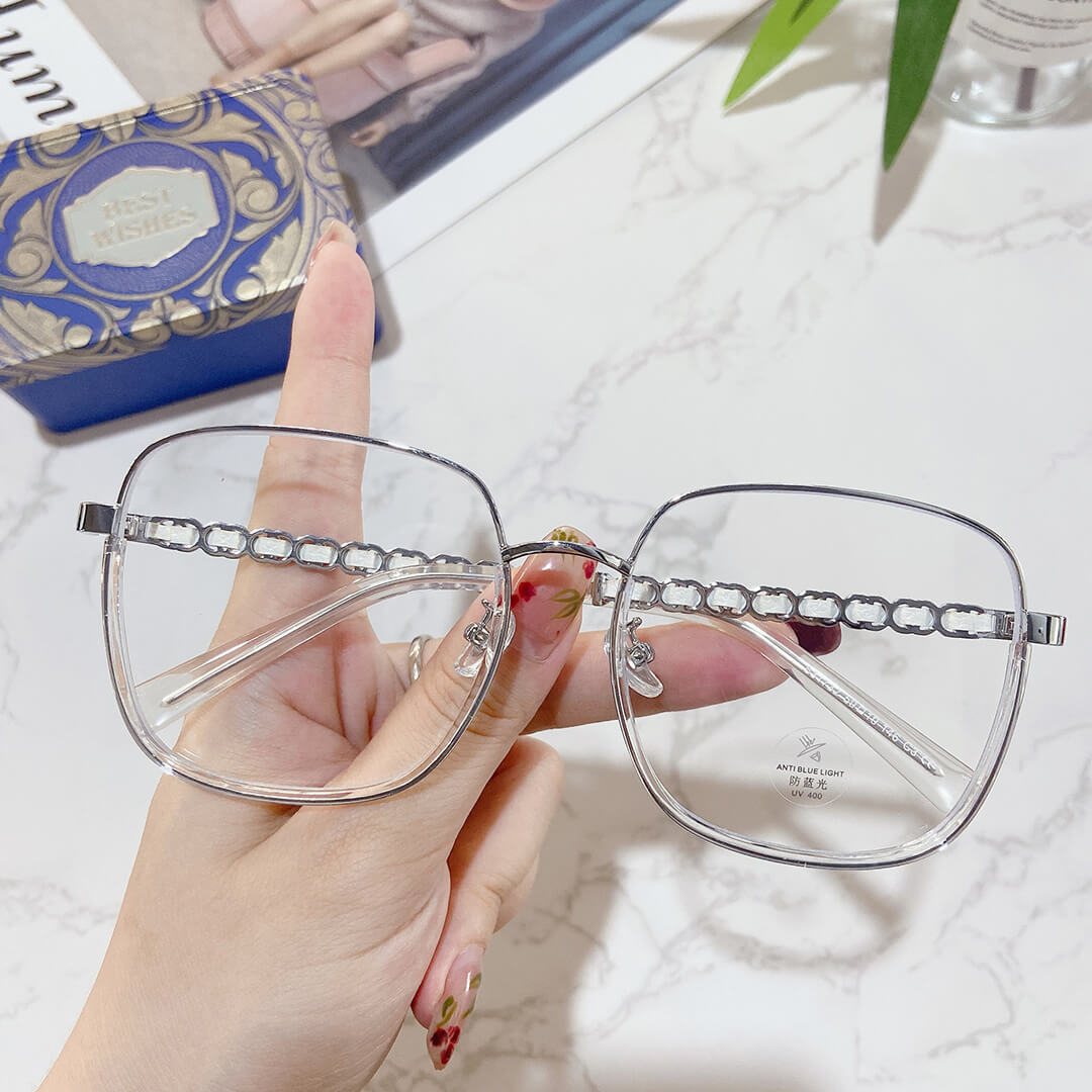 TXOME Max Chain Square Frame Glasses -TXOME