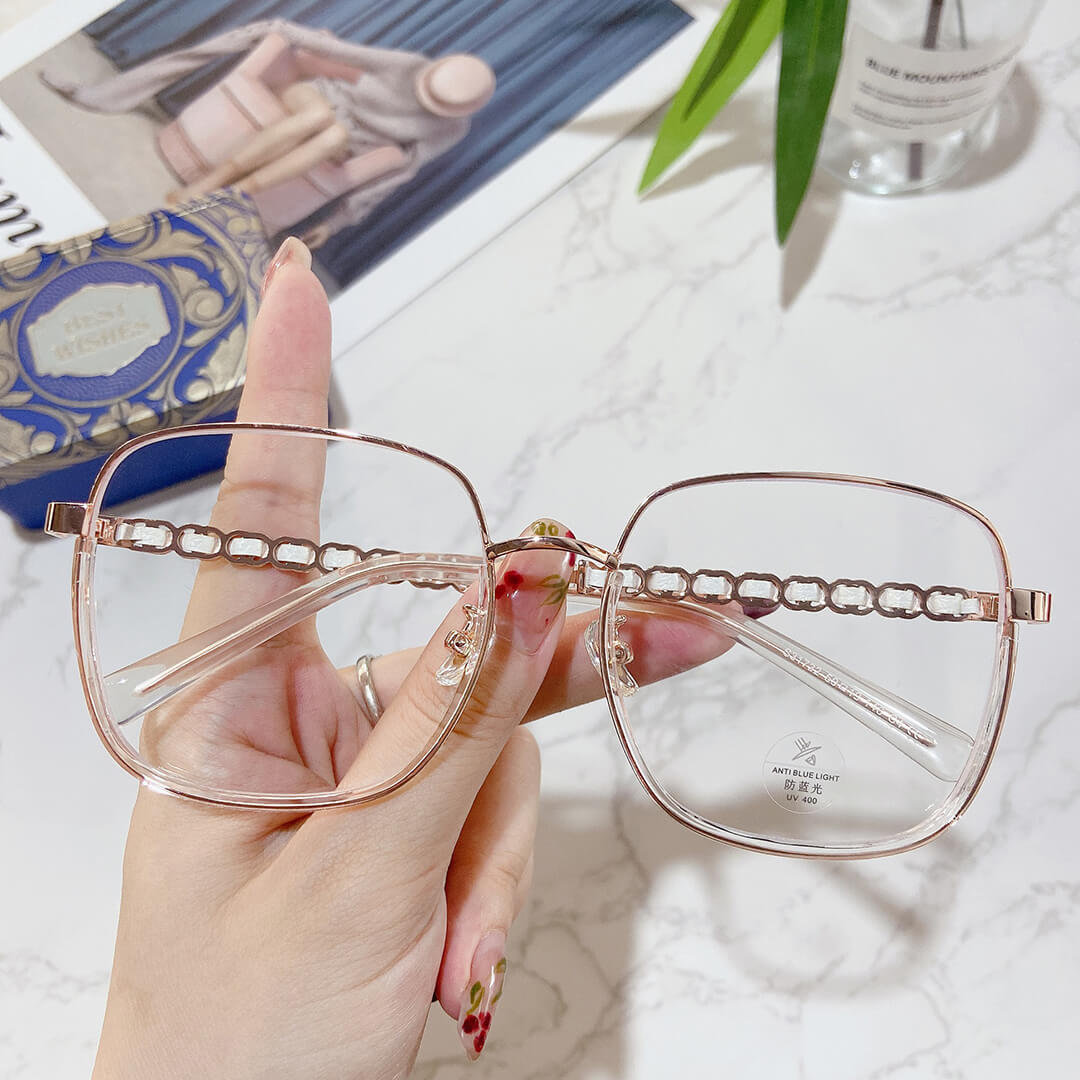 TXOME Max Chain Square Frame Glasses -TXOME