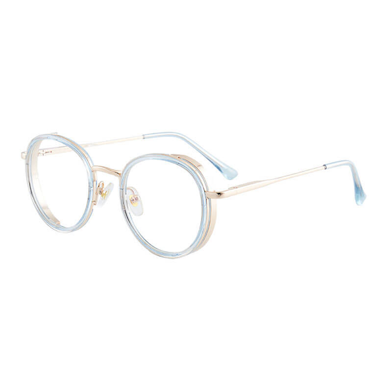 TXOME Cutie Blue Light Round Clear Glasses -TXOME